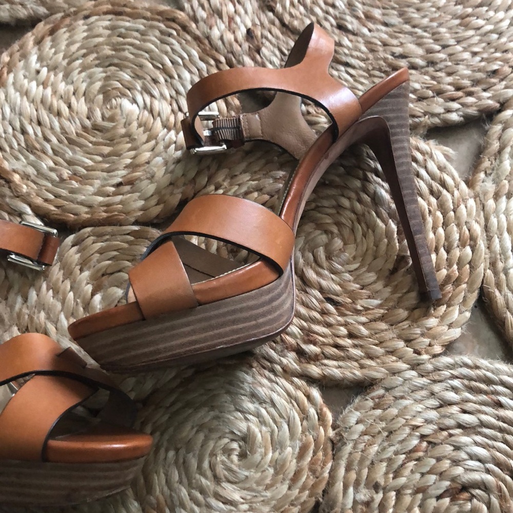 Coach leather heels